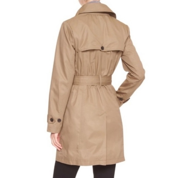 Banana Republic Factory Tan Double-Breasted Trench Coat - Picture 6 of 16